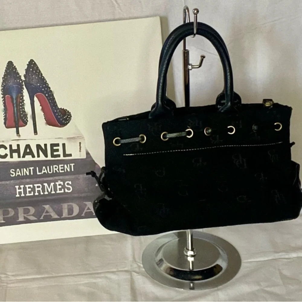 Dooney & Bourke Black Canvas Satchel